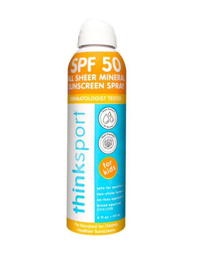 Thinksport Kids All Sheer Mineral Sunscreen Spray SPF50+