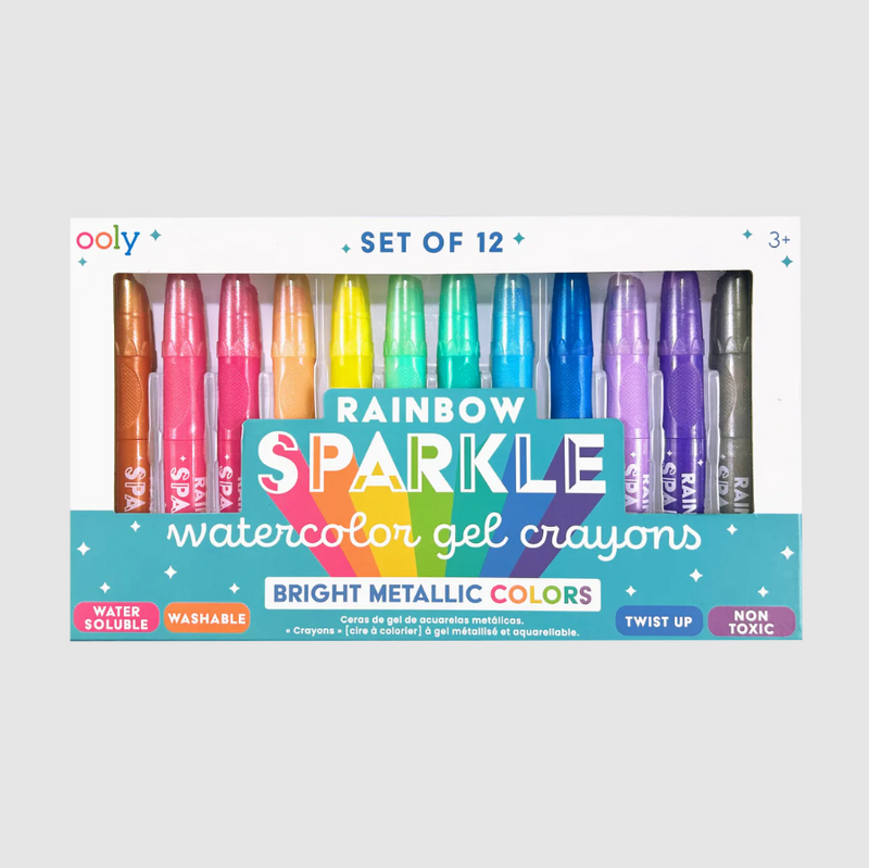 Ooly Rainbow Sparkle Metallic Watercolor Gel Crayons