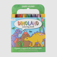 Ooly Dinoland Carry Along Coloring Book Set