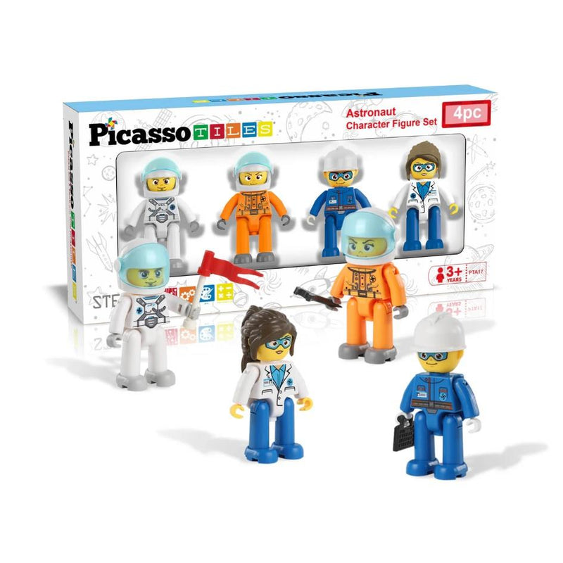 PicassoTiles 4pc Career Character Figure Set