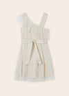 Mayoral Tulle Asymmetric Dress 6911