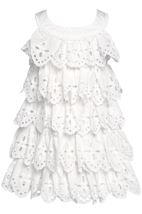 Baby Sara Eyelet Tiered Dress