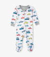 Hatley Vehicles In The City Footed Onesie