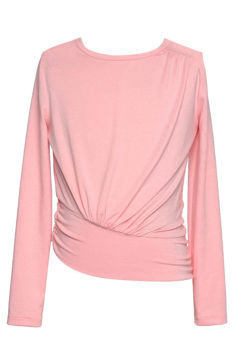 Hannah Banana Long Sleeve Top with Asymmetric Band