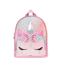 OMG Miss Gwen Unicorn Glitter Heart-Printed Mini Backpack