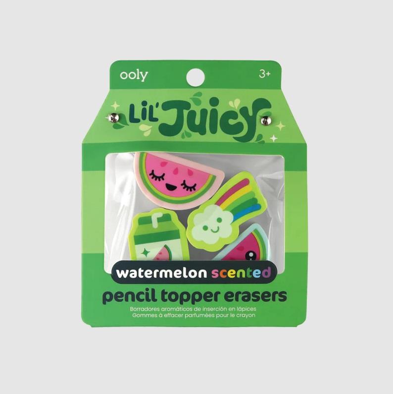 Ooly Lil’ Juicy Watermelon Scented Topper Erasers