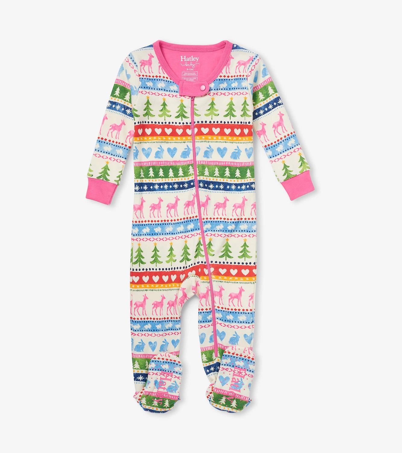 Hatley Fair Isle Footed Coverall