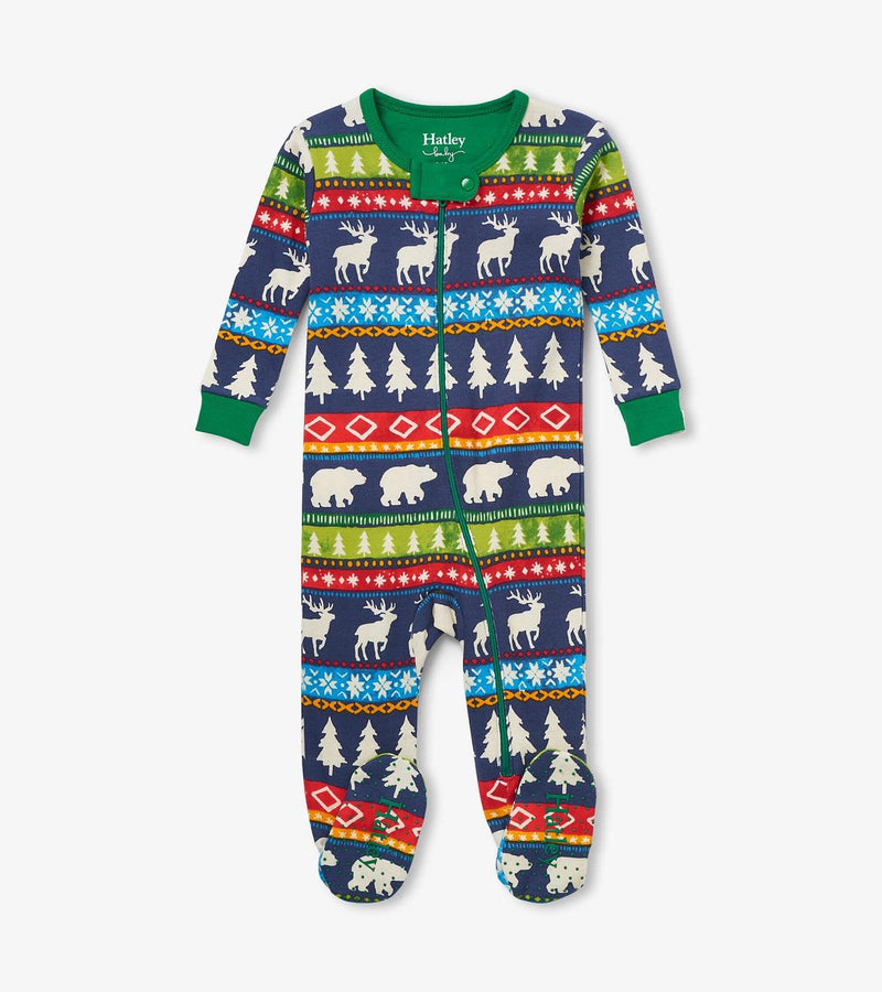Hatley Fair Isle Footed Coverall