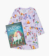 Hatley Nightdress & Book Set - Uni The Unicorn