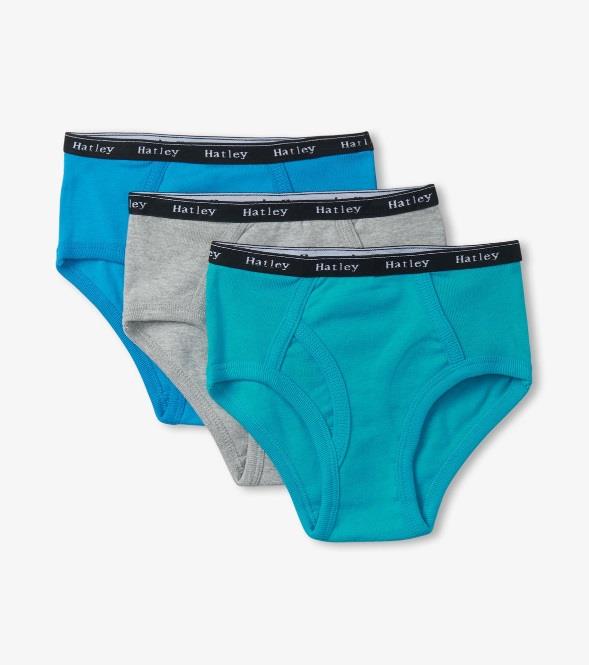 Hatley 3 Pack Solid Briefs