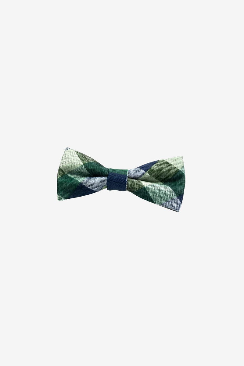 Appaman Navy/Green Gingham Bow Tie