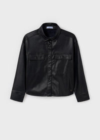 Mayoral Faux Leather Overshirt 7194