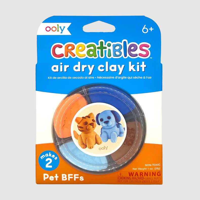 Ooly Creatibles Mini Air Dry Clay Kit - Pet BFFs