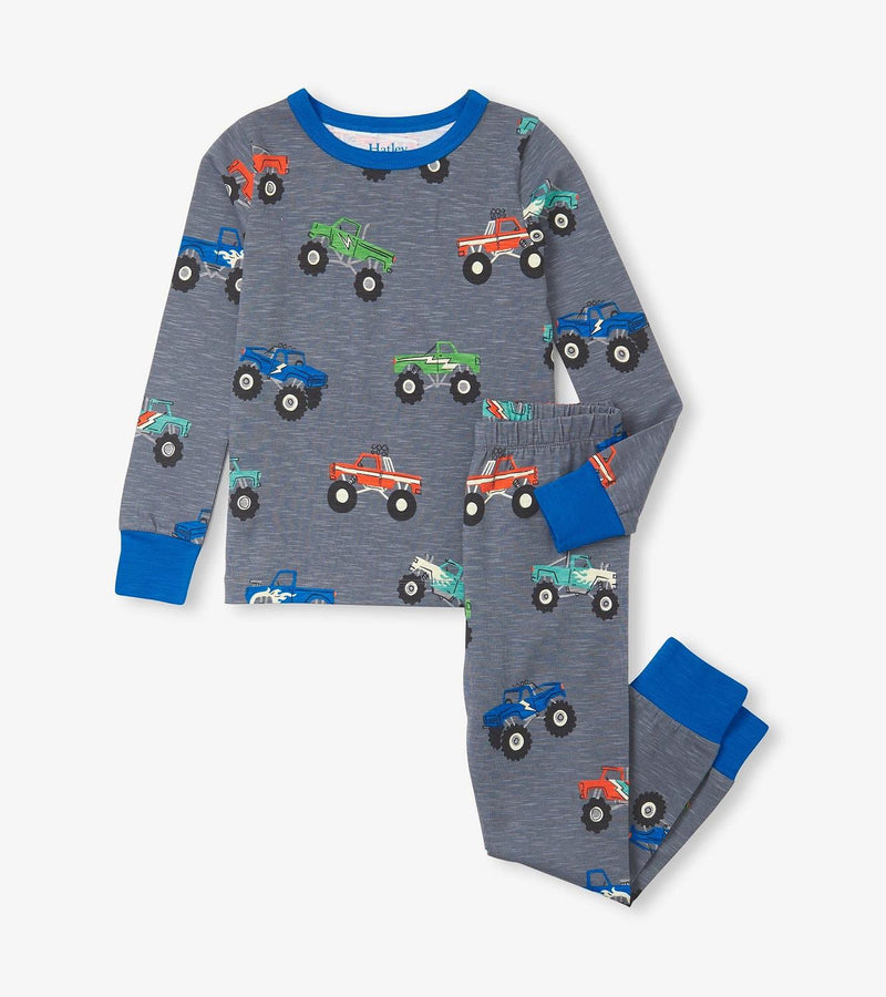 Hatley Monster Trucks 'Glow In The Dark' PJ Set