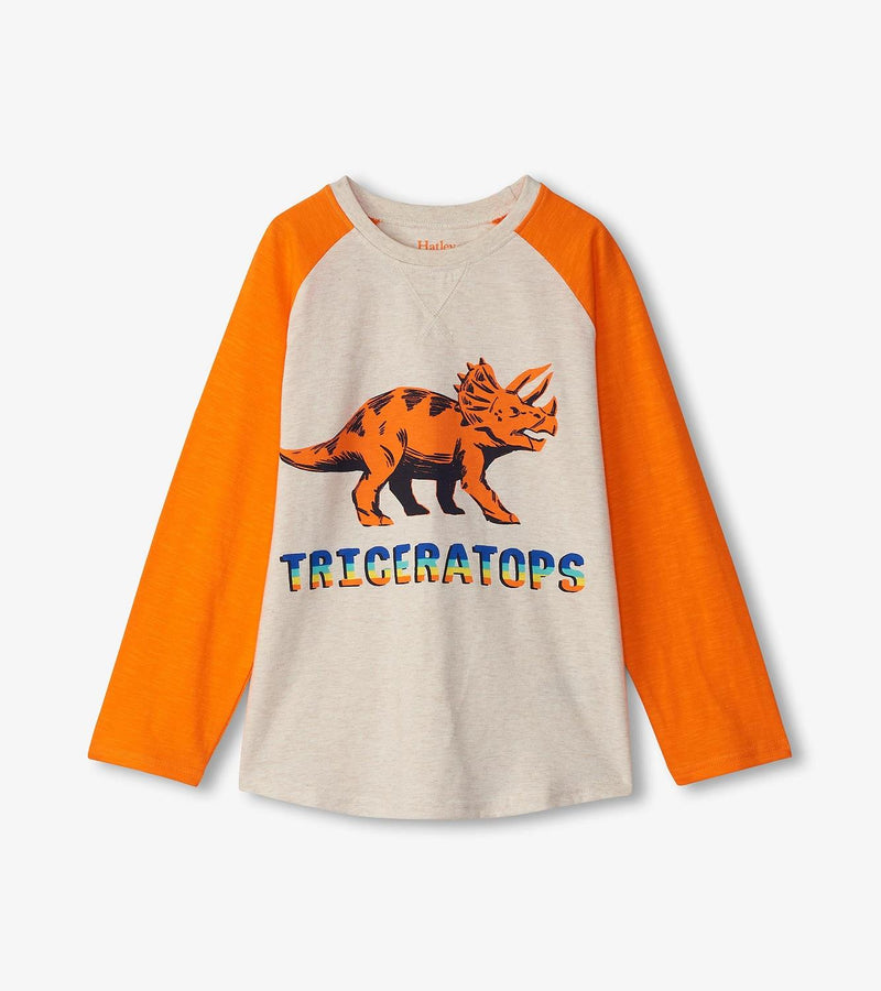 Hatley Triceratops Raglan Long Sleeve Top