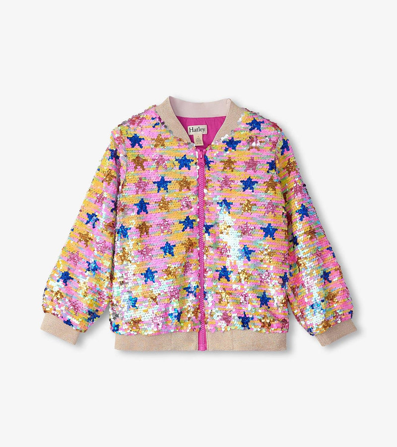 Hatley Star Party Sequined Bomber