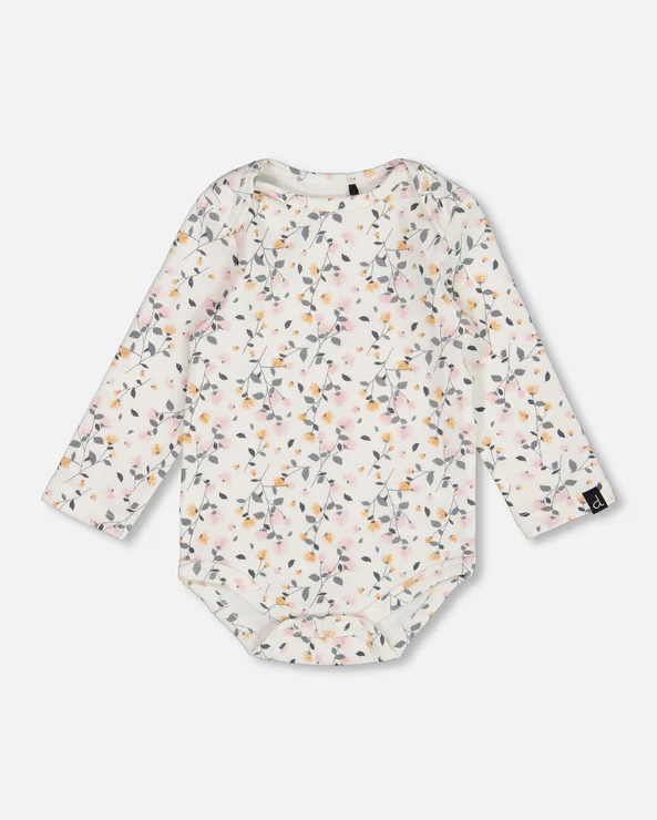 Deux Par Deux Flower Print Bodysuit