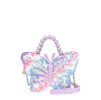 OMG Sequins Butterfly Top Handle Crossbody Bag