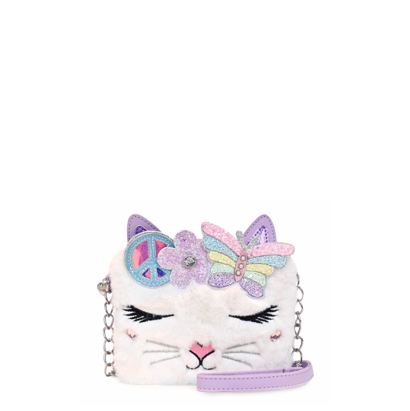 OMG Miss Bella Kitty Cat Plush Crossbody Bag