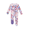 Posh Peanut Annie Ruffled Footed Onesie