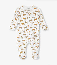 Hatley Celestial Tigers Footed Onesie