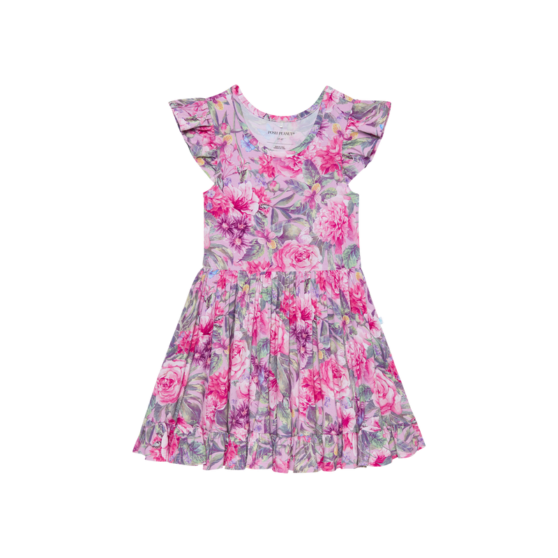 Posh Peanut Ellery Ruffled Twirl Dress