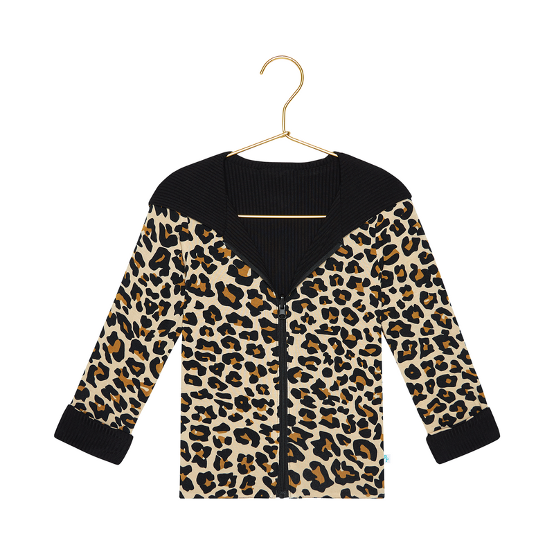 Posh Peanut Lana Leopard Reversible Jacket