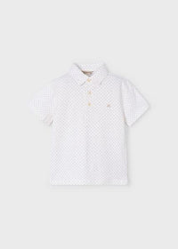 Mayoral Geometric Print Polo Shirt 3101