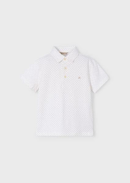 Mayoral Geometric Print Polo Shirt 3101