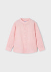 Mayoral Linen Mandarin Collar Shirt 3119