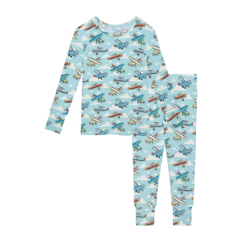 Posh Peanut Posh Planes PJ Set