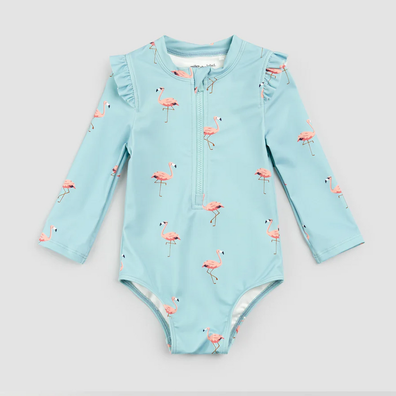 Miles The Label Flamingo Print Swimsuit