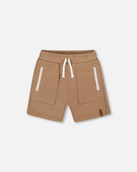 Deux Par Deux French Terry Zip Pocket Short