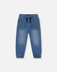 Deux Par Deux French Terry Denim Jogger