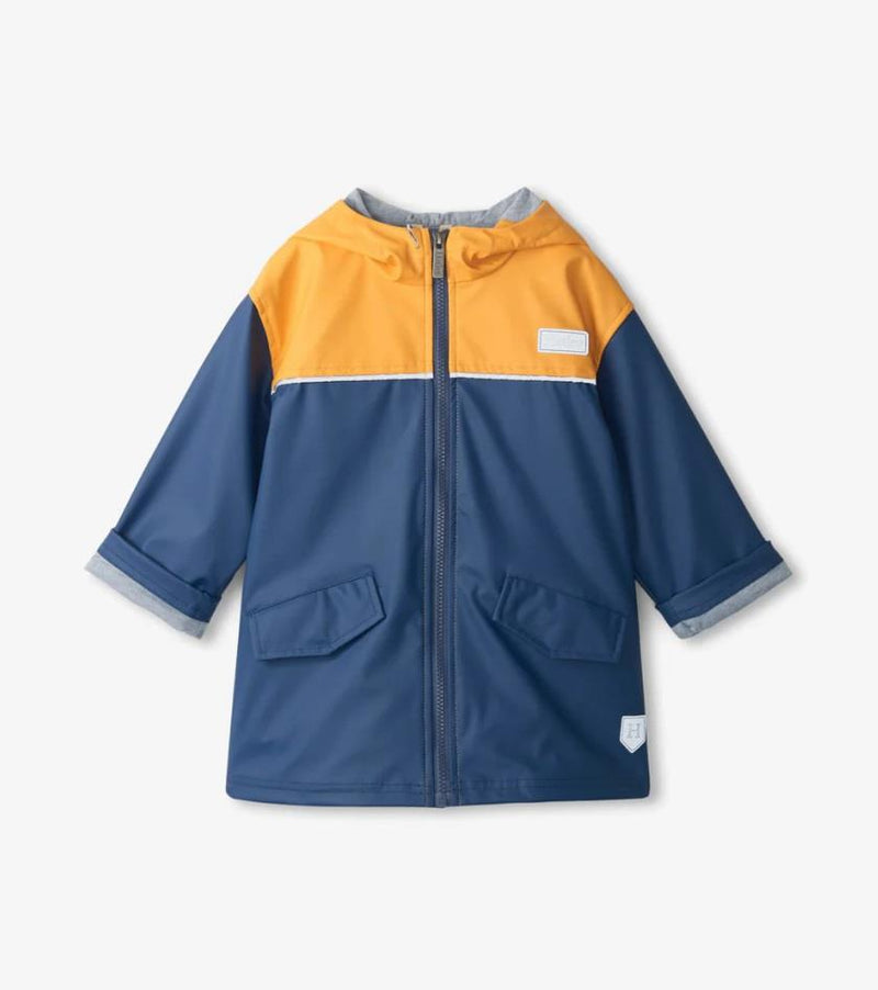 Hatley Yellow & Navy Rain Jacket