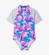 Hatley Airbrush Dolphins One-Piece Rashguard