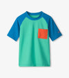 Hatley Blue Short Sleeve Rashguard