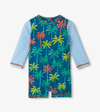 Hatley Printed Palms One-Piece Rashguard