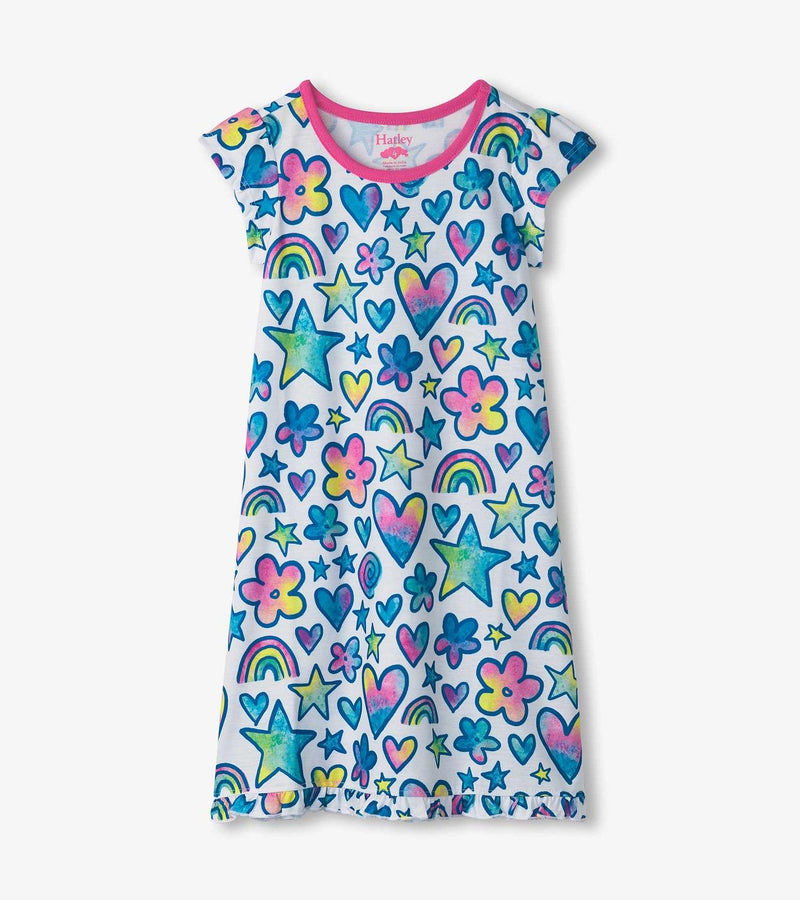 Hatley Watercolour Doodles Nightdress