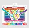 Ooly Switch-Eroo Sparkle Glittery Color Changing Markers - Set of 12