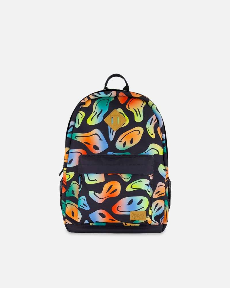 Deux Par Deux Smiley Boy Backpack