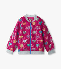 Hatley Busted Hearts Sequin Bomber