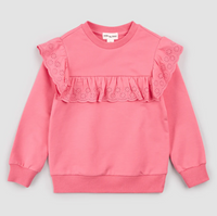 Miles The Label Confetti Eyelet Long-Sleeve Top
