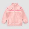 Miles The Label Retro Stripe on Miles Pink Velour Track Jacket