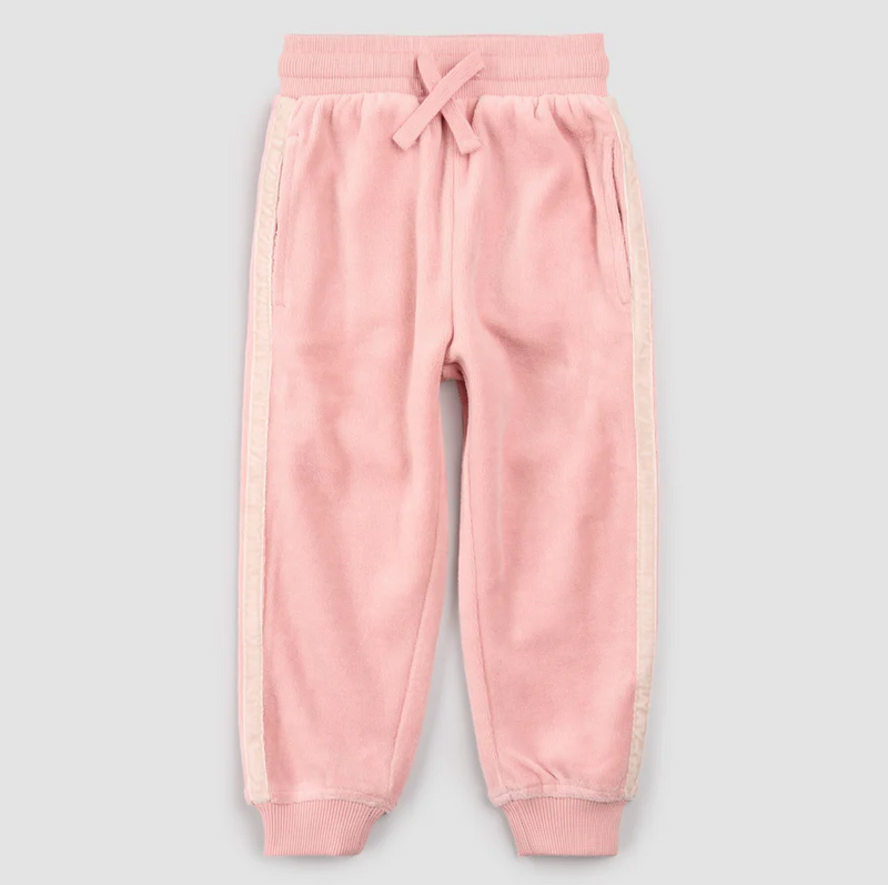 Miles The Label Retro Stripe Velour Jogger