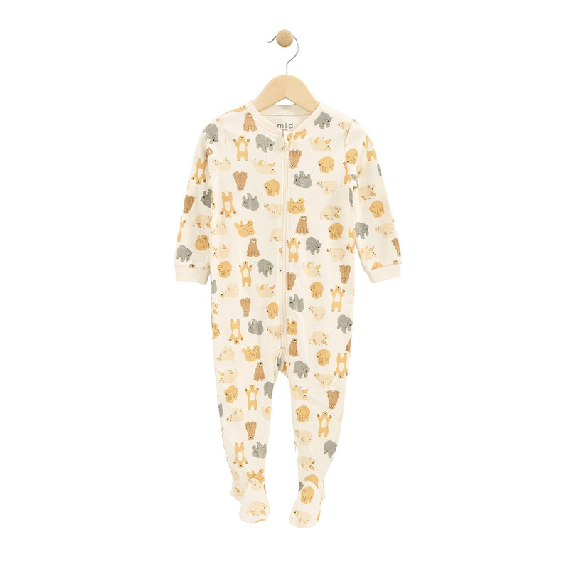 M.I.D Bear Footed Onesie
