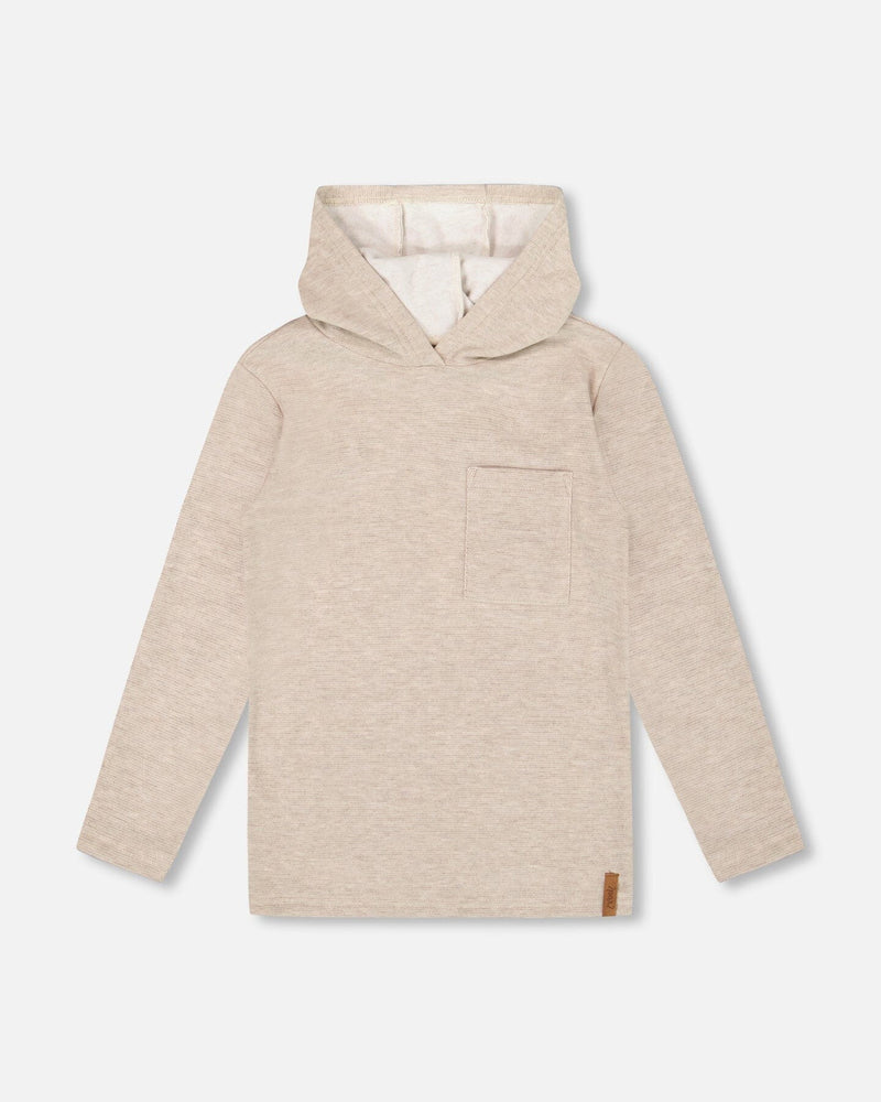 Deux Par Deux Soft Jersey Hooded Top