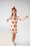 Bambi & Birdie Apple Long Sleeve Ruffled Sleep Dress