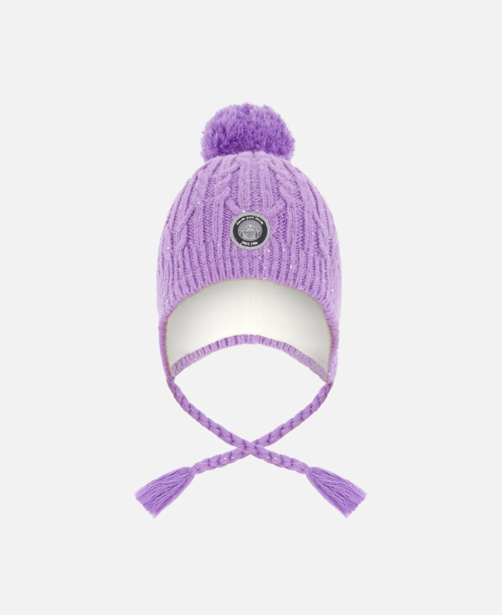 Deux Par Deux Lined Toque with Pompom