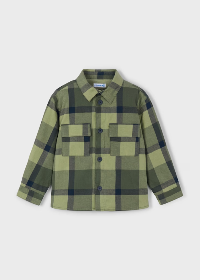 Mayoral Plaid Overshirt 4123